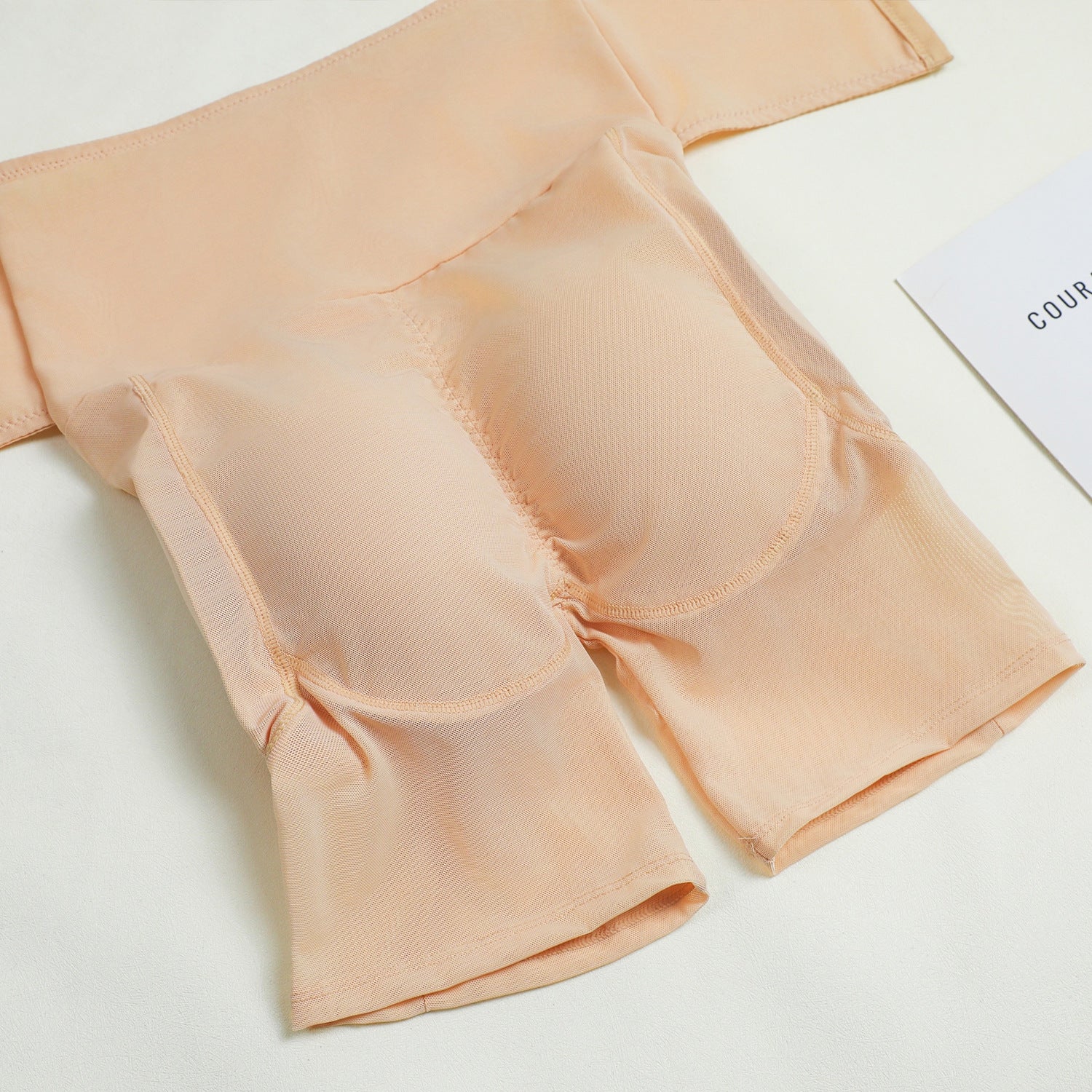 Women Summer High Waist Button Slim Waist Butt Lifter Shaping Shorts