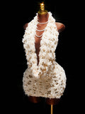 Women's Chic Slim-Fit Sequin Halter Neck Low Back Mini Dress