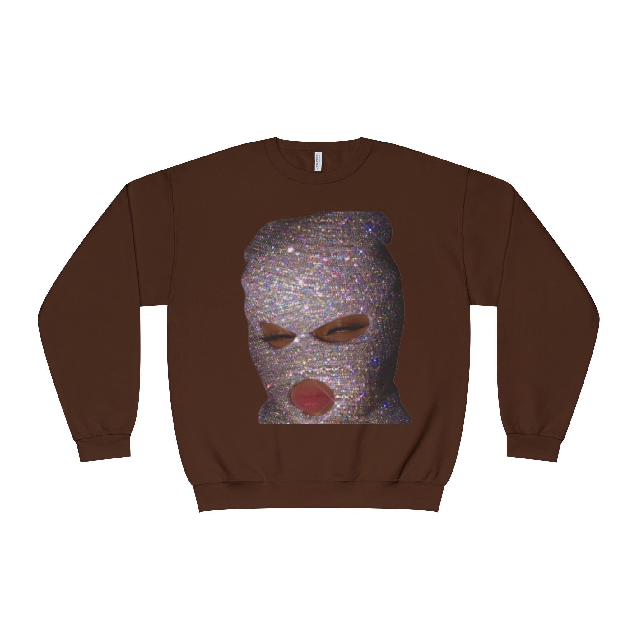 Glittery Crewneck Sweatshirt - Trendy Unisex Everyday Comfort