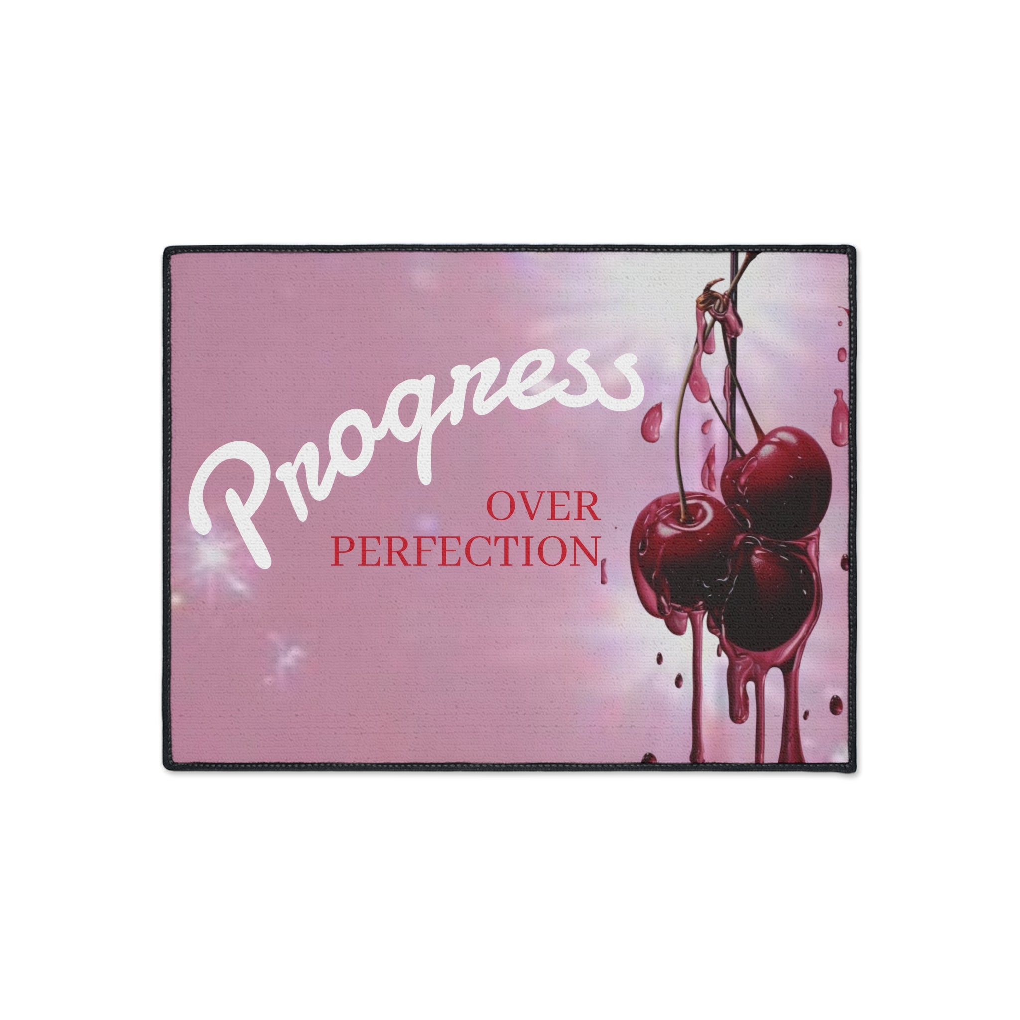 Motivational Progress Floor Mat - 'What's The Cherry on Top' Home Decor