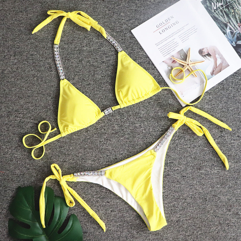 Women's Solid Color Sexy Strapless Bikini - Two-Piece Swimwear