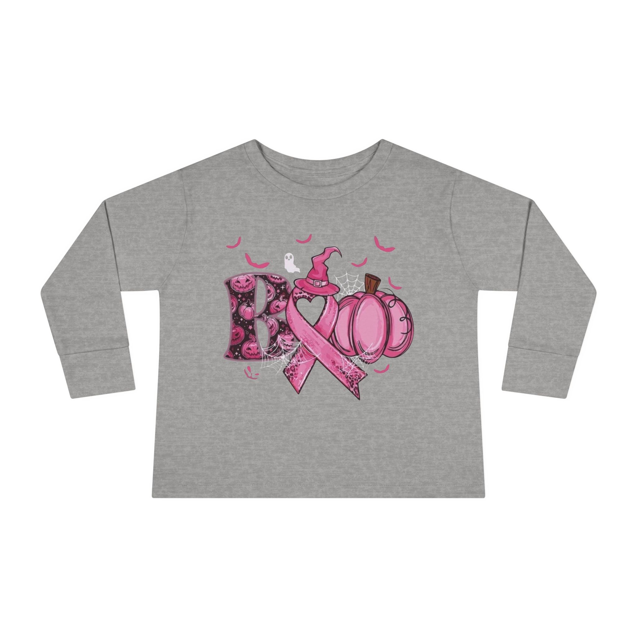 Pink Pumpkin Toddler Long Sleeve Tee