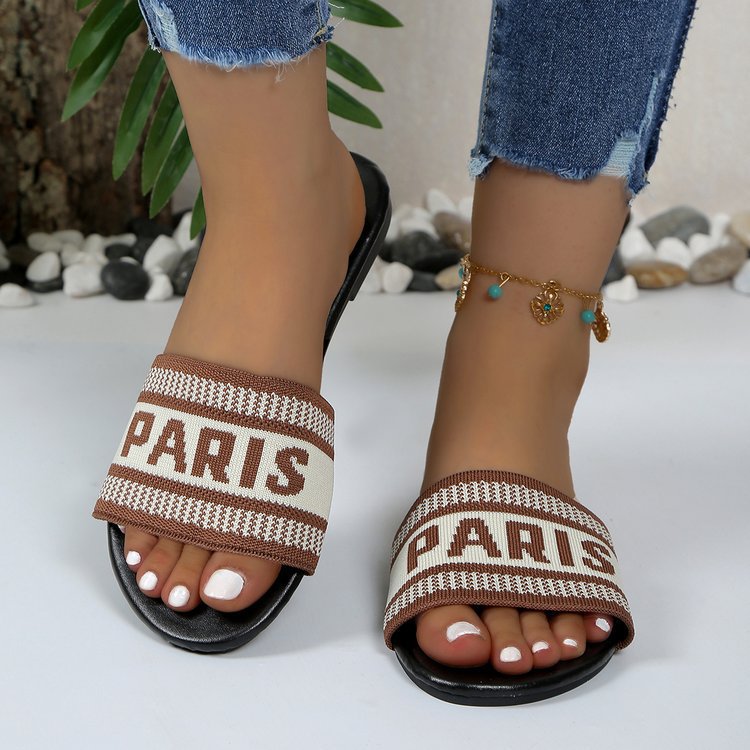 Plus Size Women Summer Casual Beach Slide Slippers