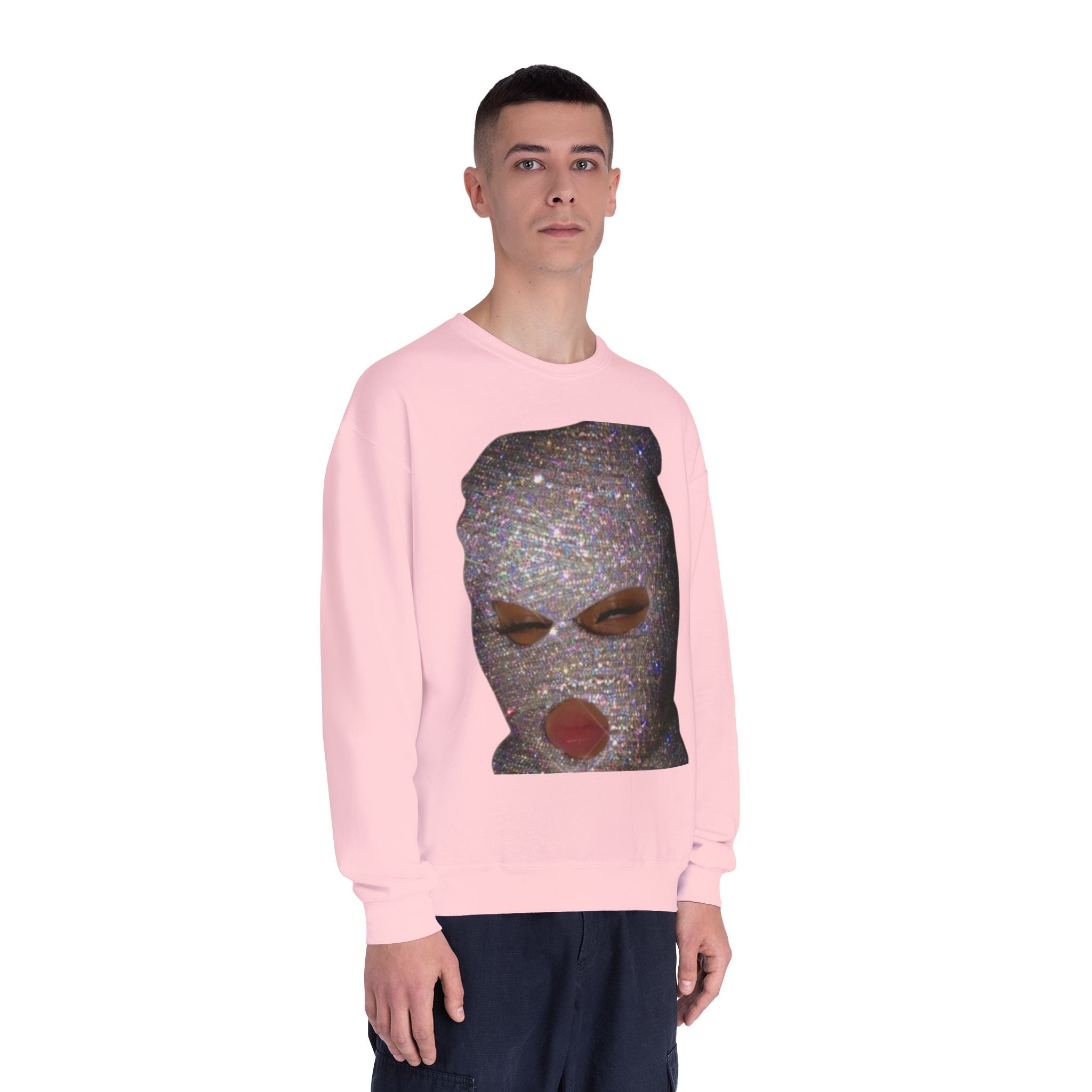 Glittery Crewneck Sweatshirt - Trendy Unisex Everyday Comfort