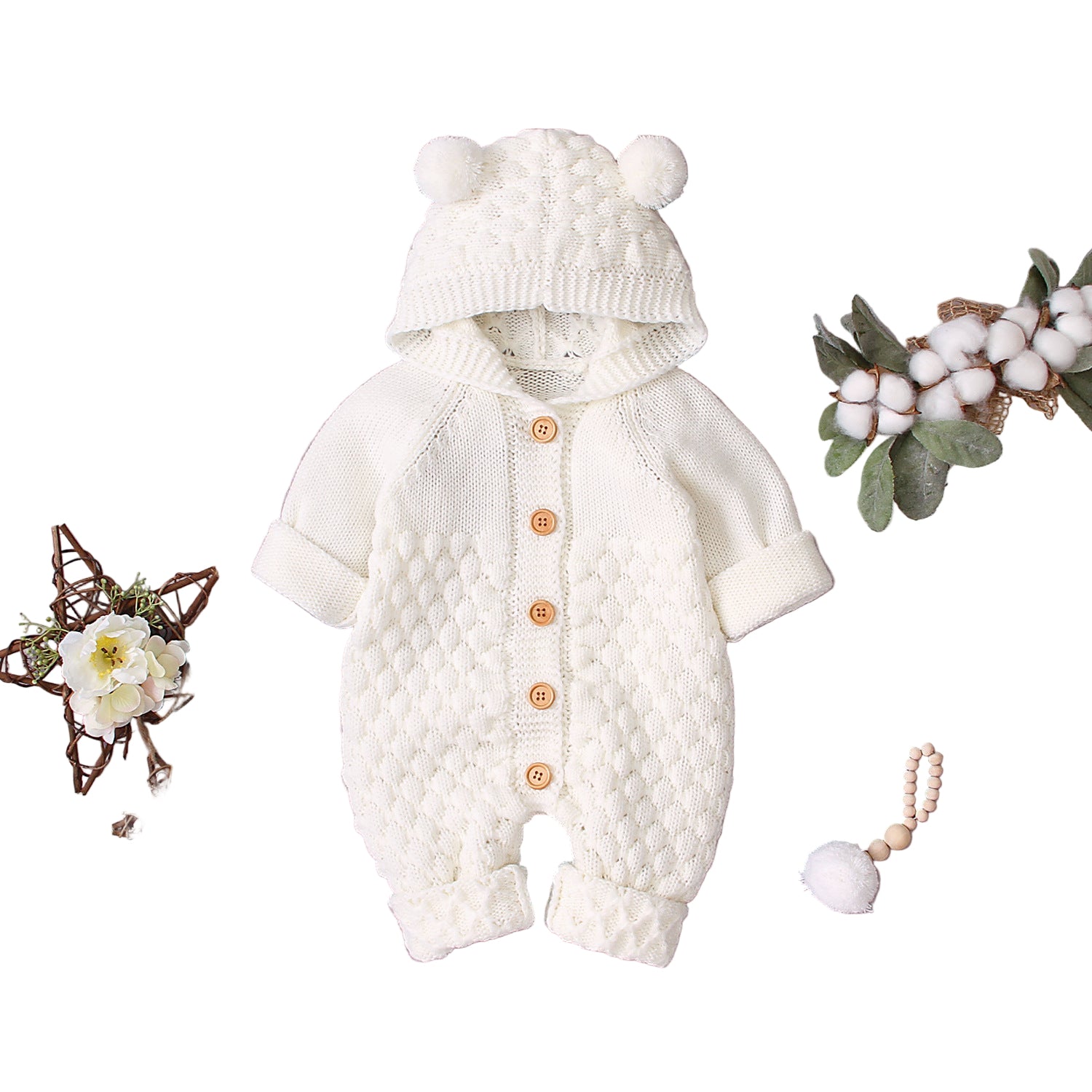 Baby knitted jumpsuit