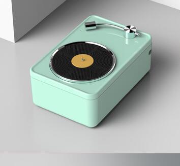 Retro Vinyl Record Bluetooth Speaker - Portable Wireless Sound