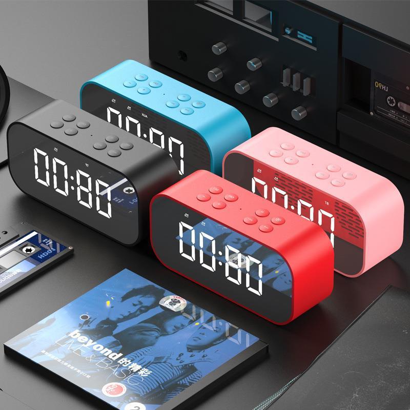 Bluetooth Speaker with LED Clock Display - 10-Hour Battery