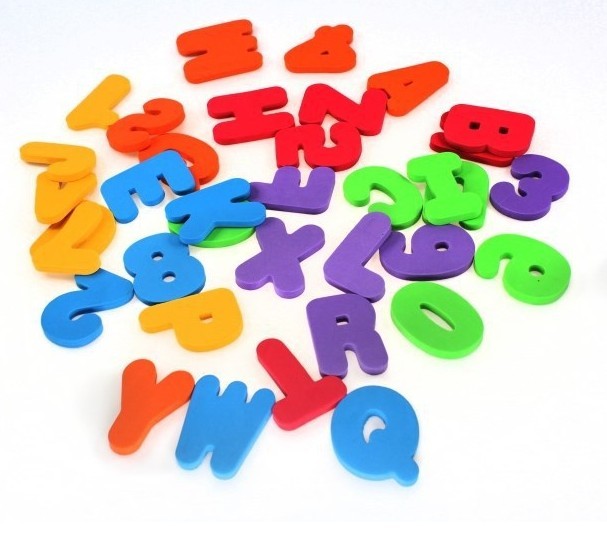 36-Piece Letters & Numbers Kids Bath Toy Set - Early Educational Learning Toy