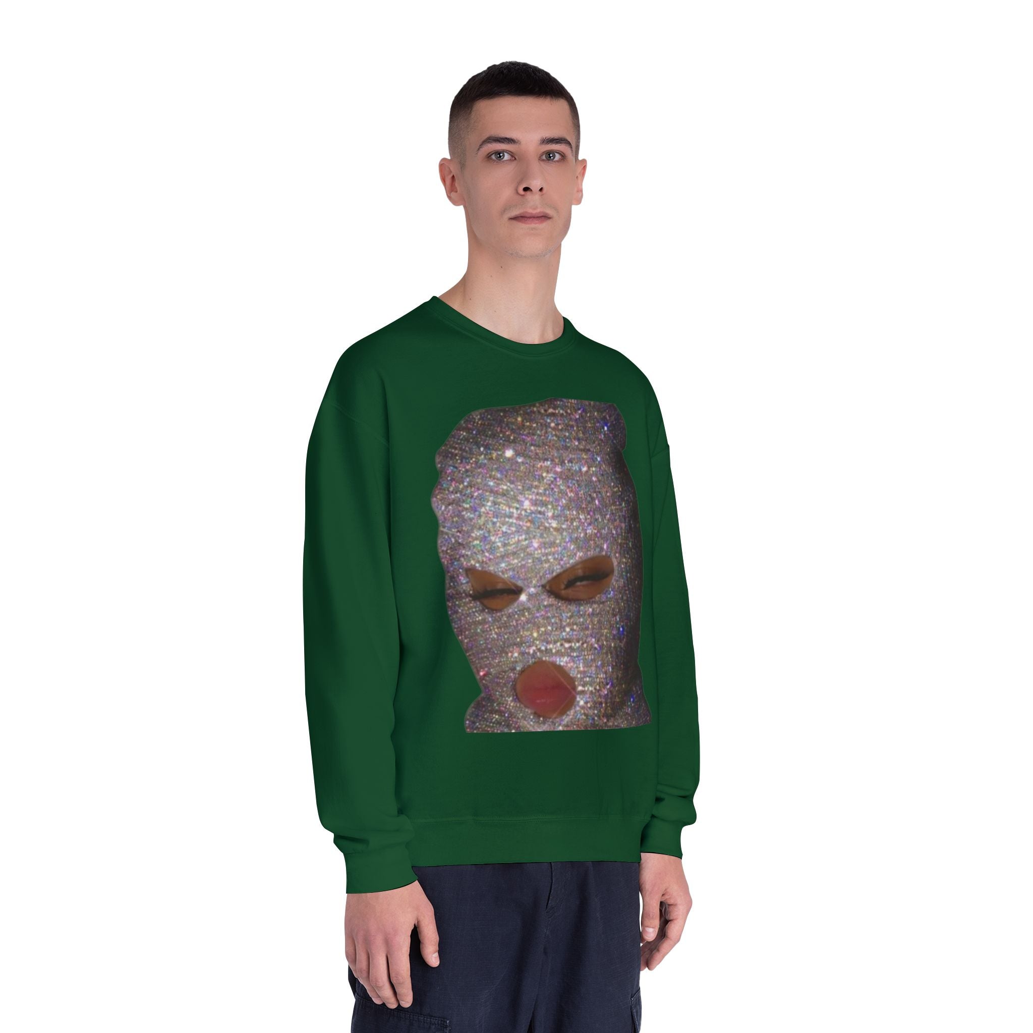 Glittery Crewneck Sweatshirt - Trendy Unisex Everyday Comfort