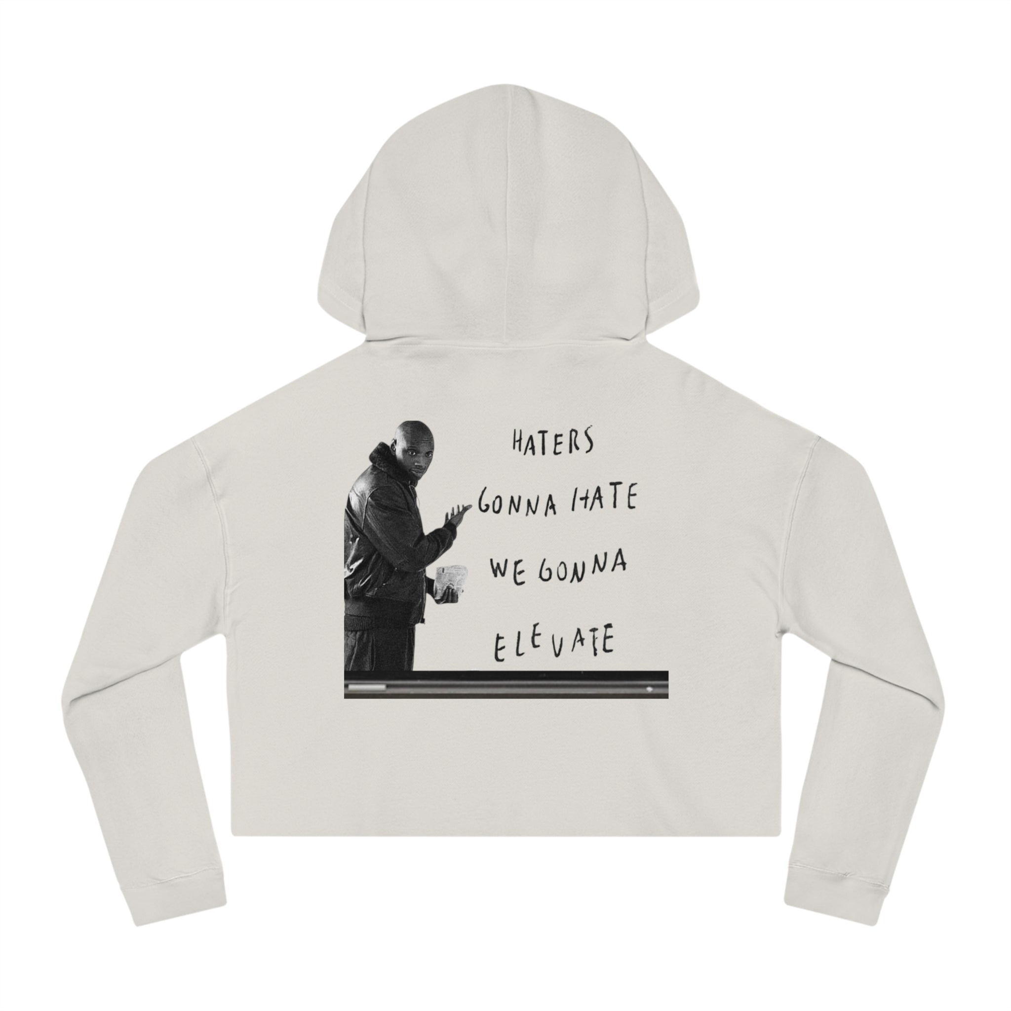 Women's Cropped Hooded Sweatshirt - Tie-Dye Fleece Hoodie