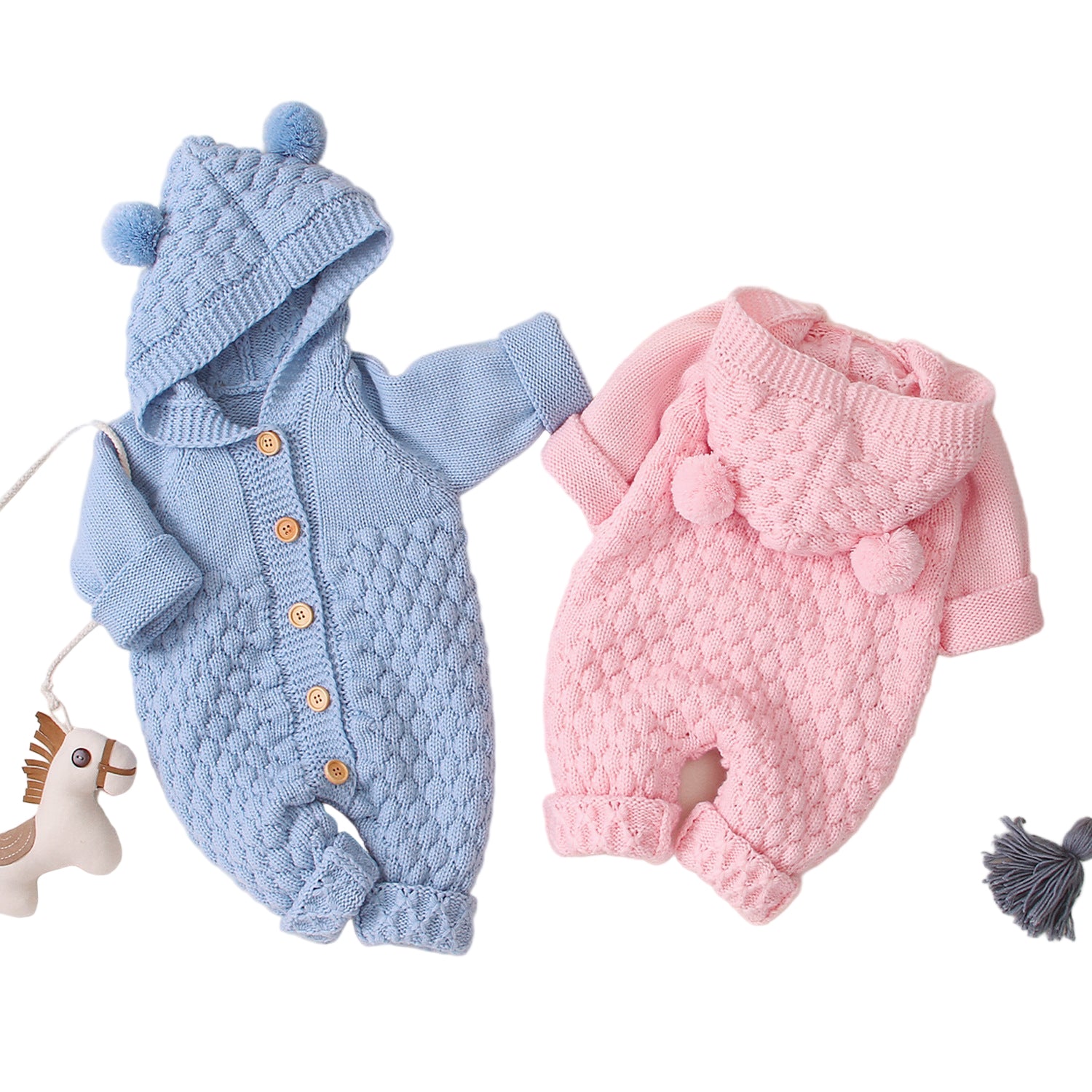 Baby knitted jumpsuit