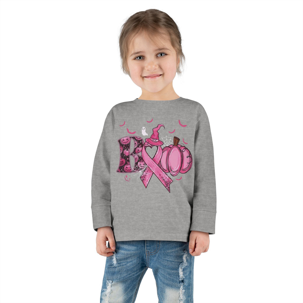 Pink Pumpkin Toddler Long Sleeve Tee