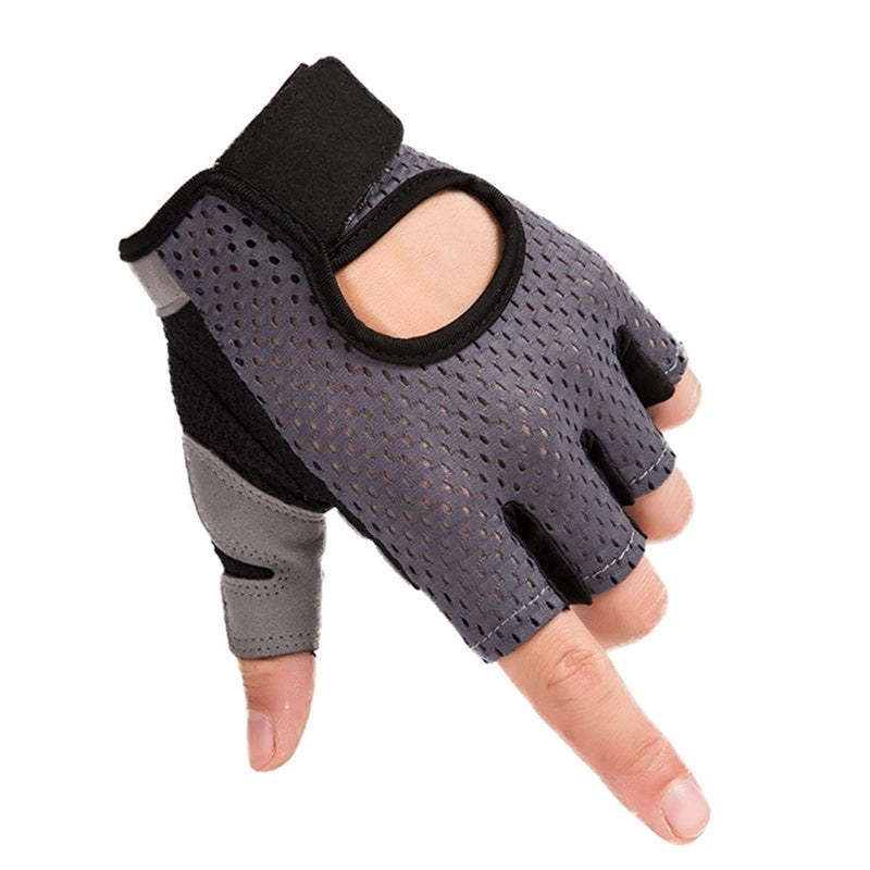 Half Finger Sports Fitness Gloves - Non-Slip Outdoor Riding & Gym Gloves