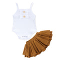 Baby Girls Summer Romper Skirt Set - Cute 2-Piece Outfit