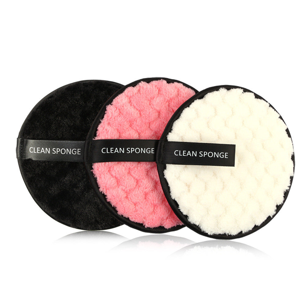 Water Makeup Removing Puff Round  Wash Face Wash Makeup Sponge
