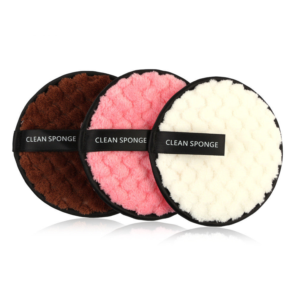 Water Makeup Removing Puff Round  Wash Face Wash Makeup Sponge