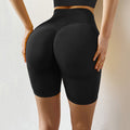 Women's High Waist Hip Lift Yoga Shorts - Tight Fitness Movement Pants