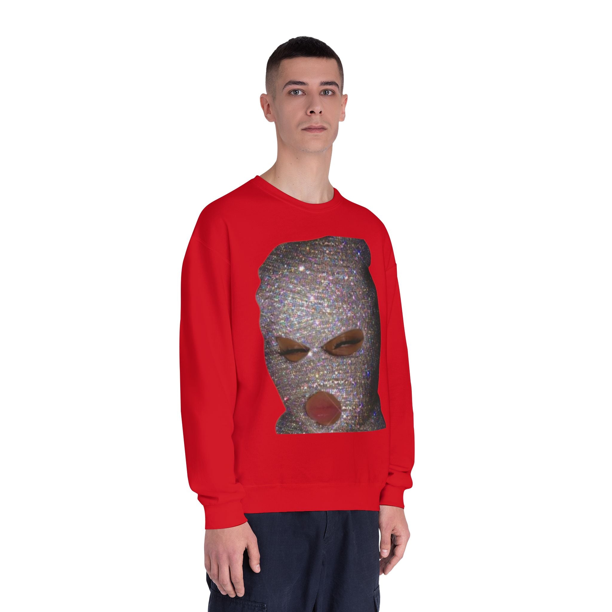 Glittery Crewneck Sweatshirt - Trendy Unisex Everyday Comfort