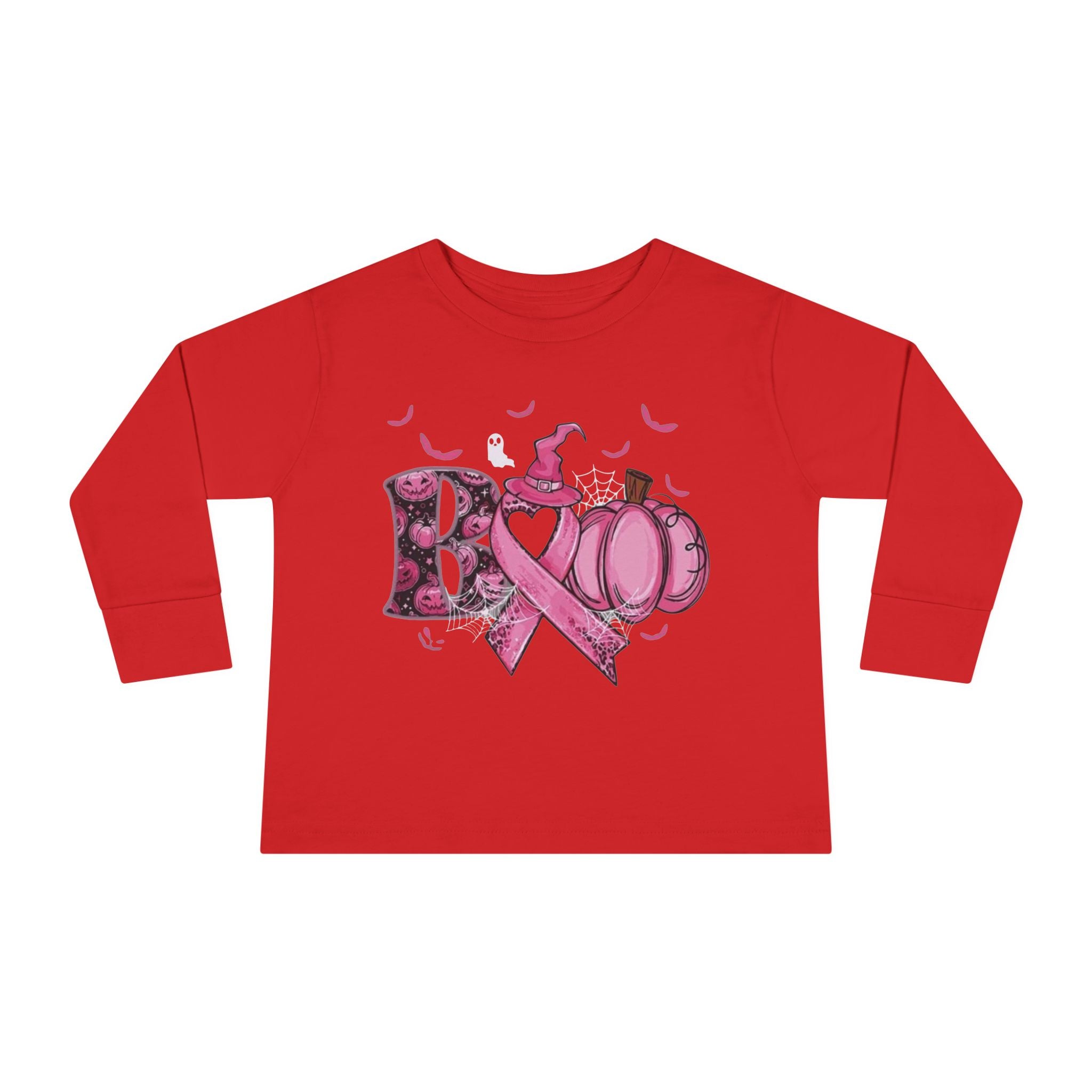 Pink Pumpkin Toddler Long Sleeve Tee