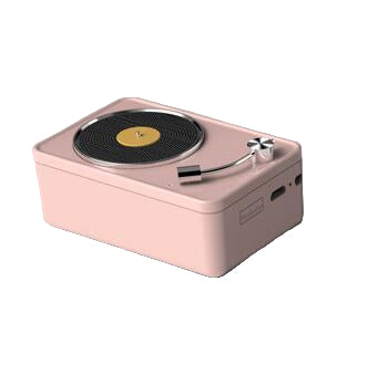 Retro Vinyl Record Bluetooth Speaker - Portable Wireless Sound