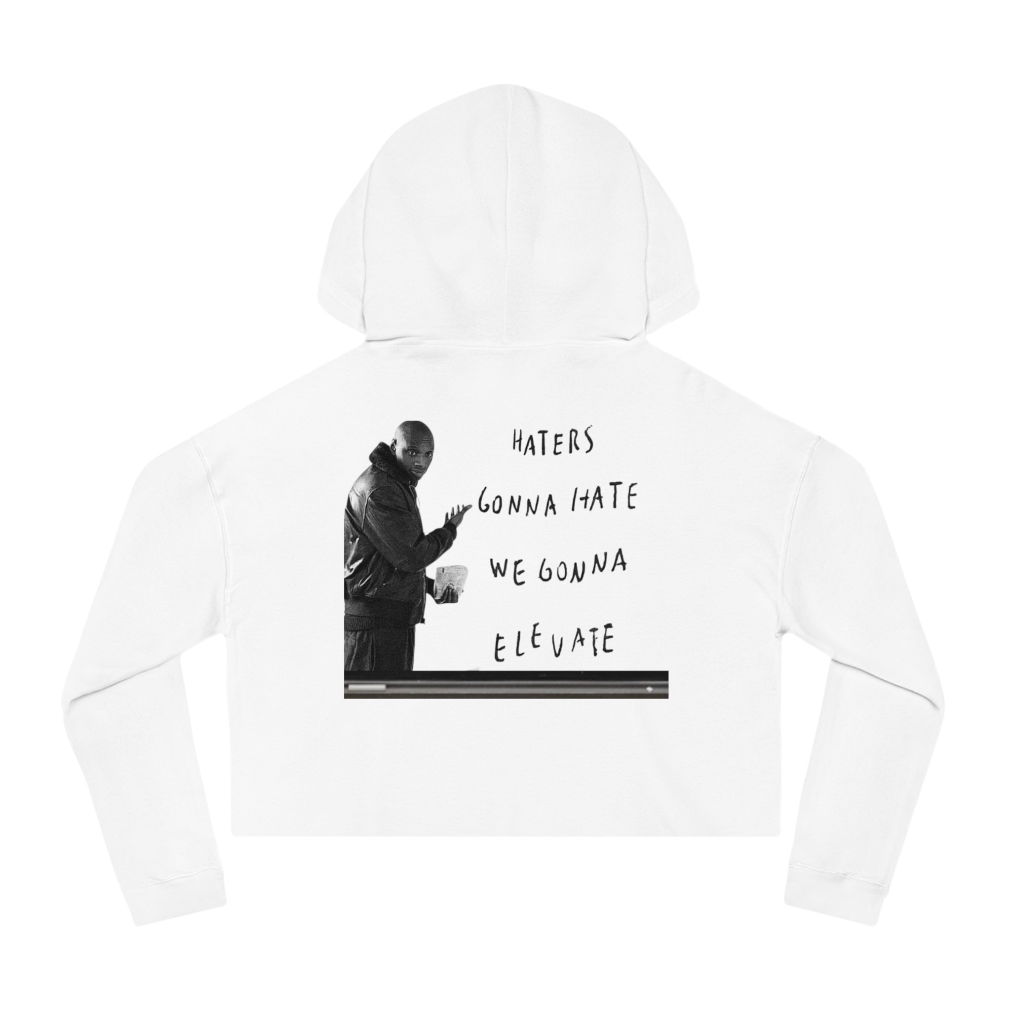 Women's Cropped Hooded Sweatshirt - Tie-Dye Fleece Hoodie