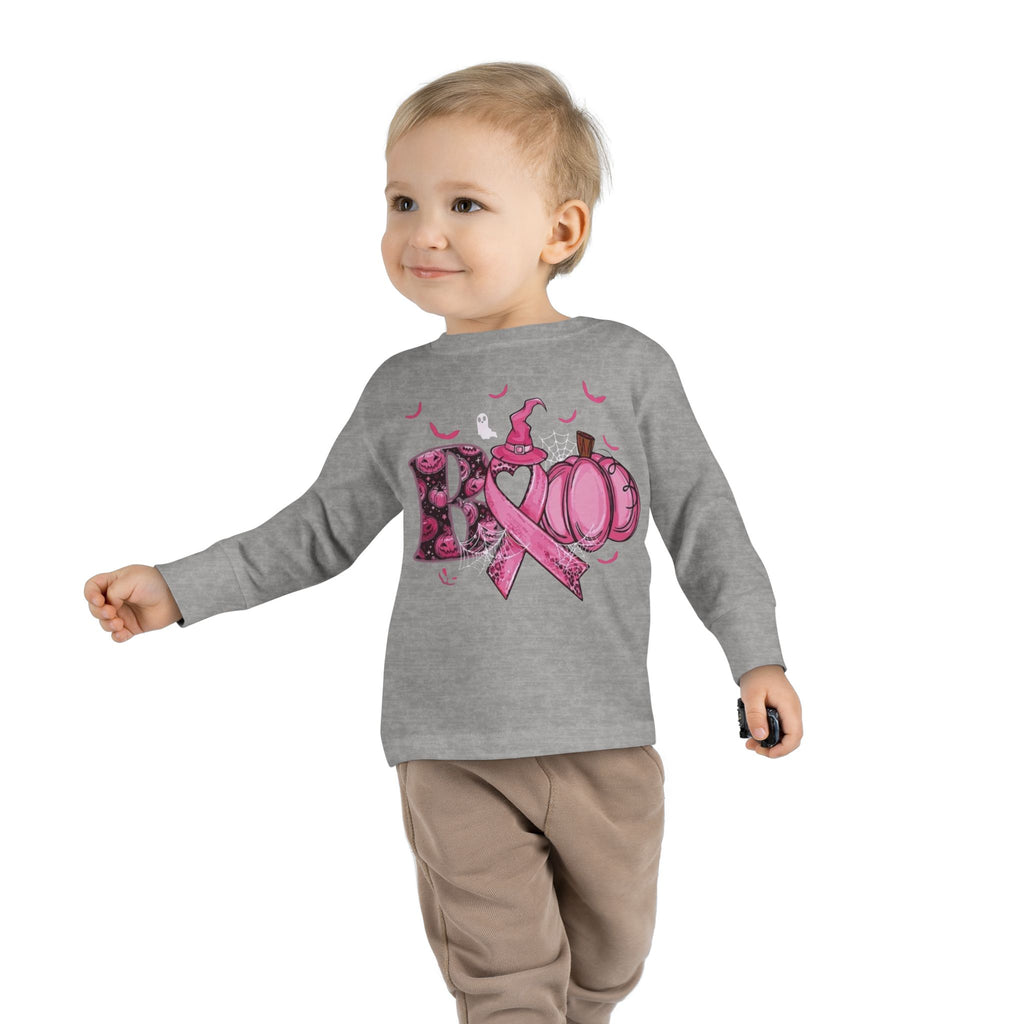 Pink Pumpkin Toddler Long Sleeve Tee