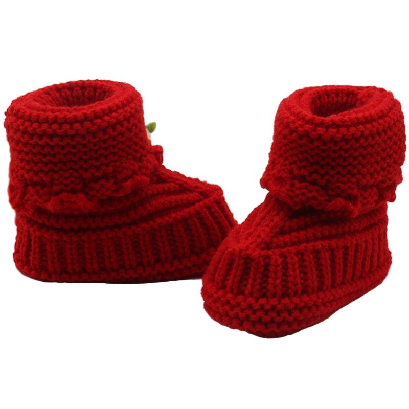 Babies Handmade Knitted Wool Soft Bottom Babies