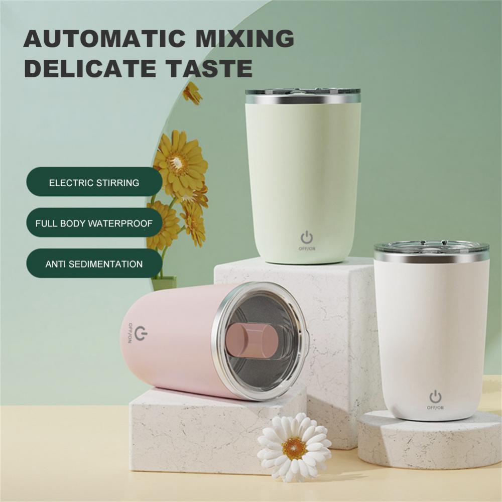 350ml Automatic Self-Stirring Mug - Electric Stainless Steel Mixing Cup