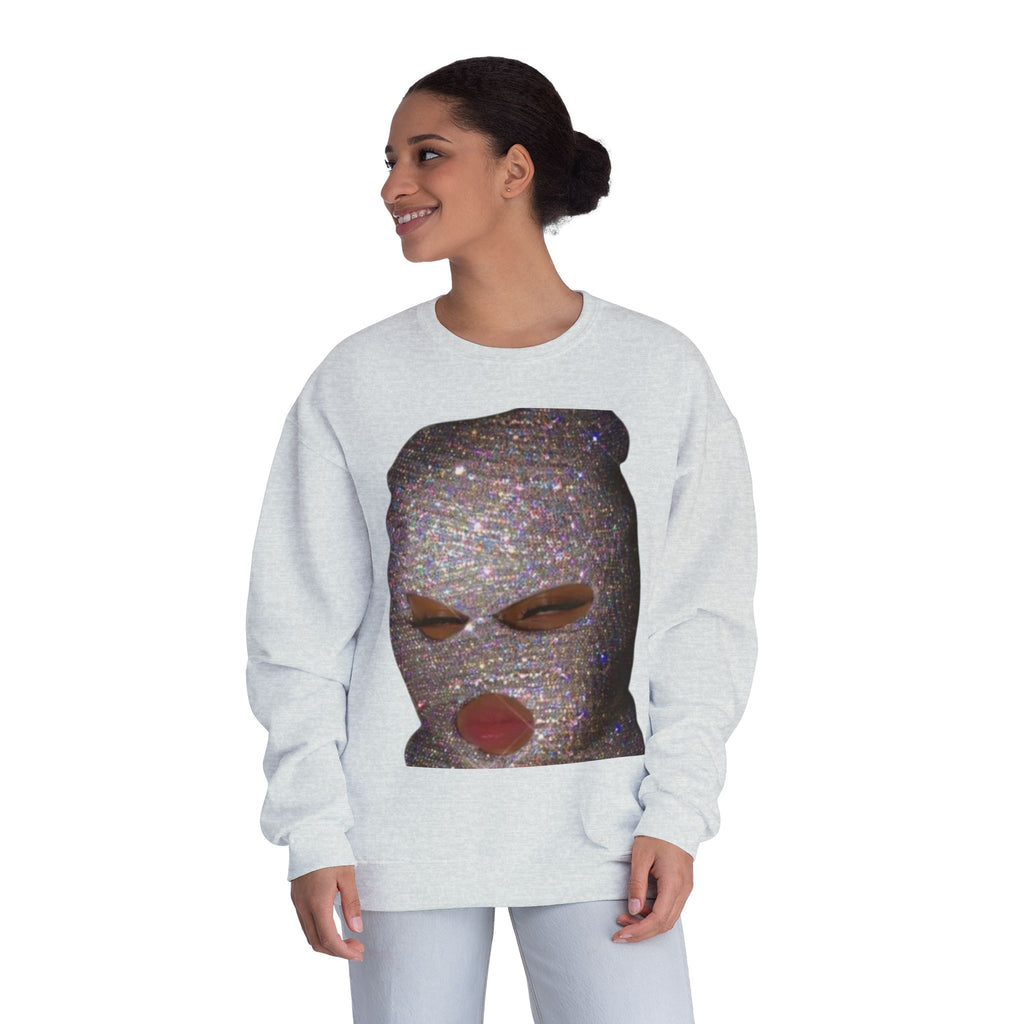 Glittery Crewneck Sweatshirt - Trendy Unisex Everyday Comfort