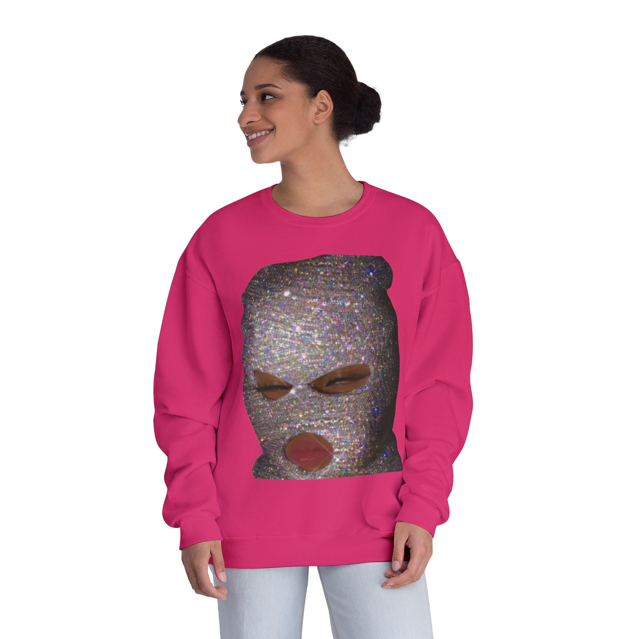 Glittery Crewneck Sweatshirt - Trendy Unisex Everyday Comfort
