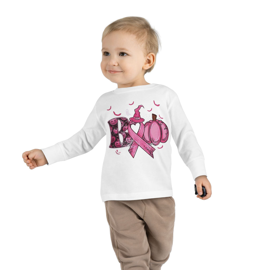 Pink Pumpkin Toddler Long Sleeve Tee
