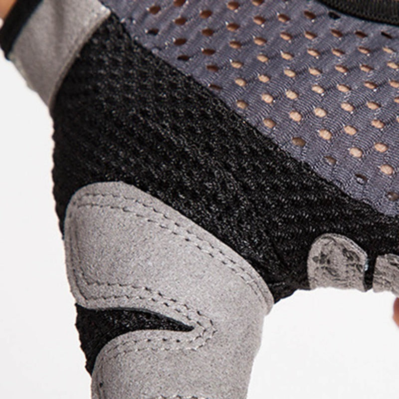 Half Finger Sports Fitness Gloves - Non-Slip Outdoor Riding & Gym Gloves