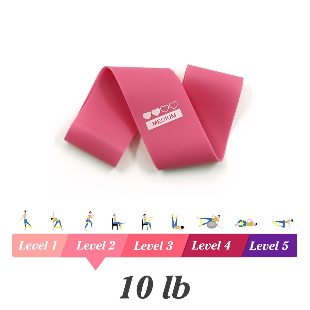 Yoga Resistance Bands Set - Pilates & Fitness Elastic Training Bands