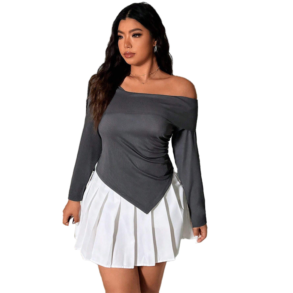 Elegant And Tempting Off-Shoulder Sexy Design Cropped Top
