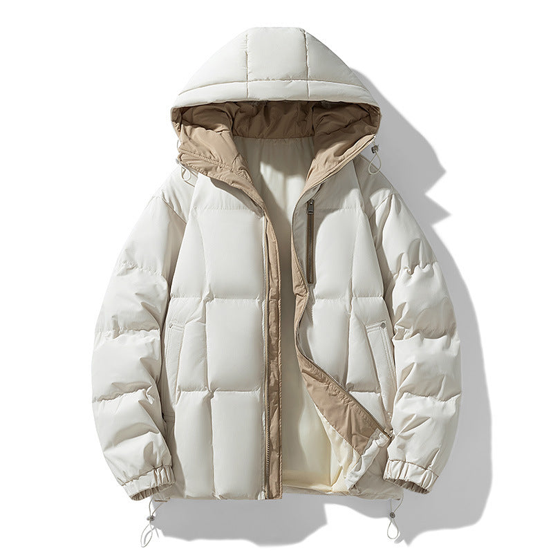 Fashion Solid Color Simple New Men's Cotton Coat