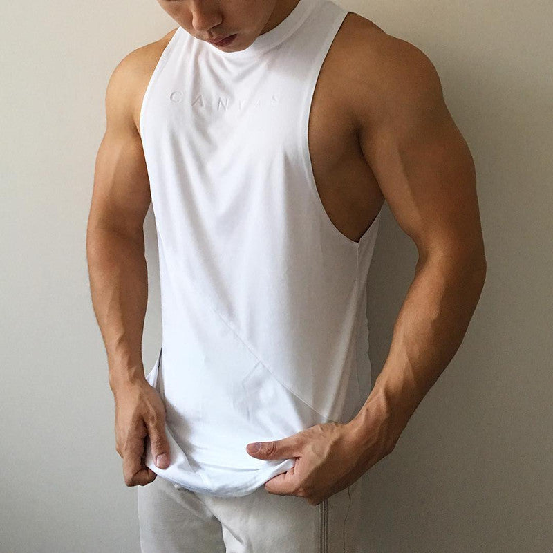 Men's Loose Sleeveless Quick-Dry Undershirt - Breathable Athletic Tank