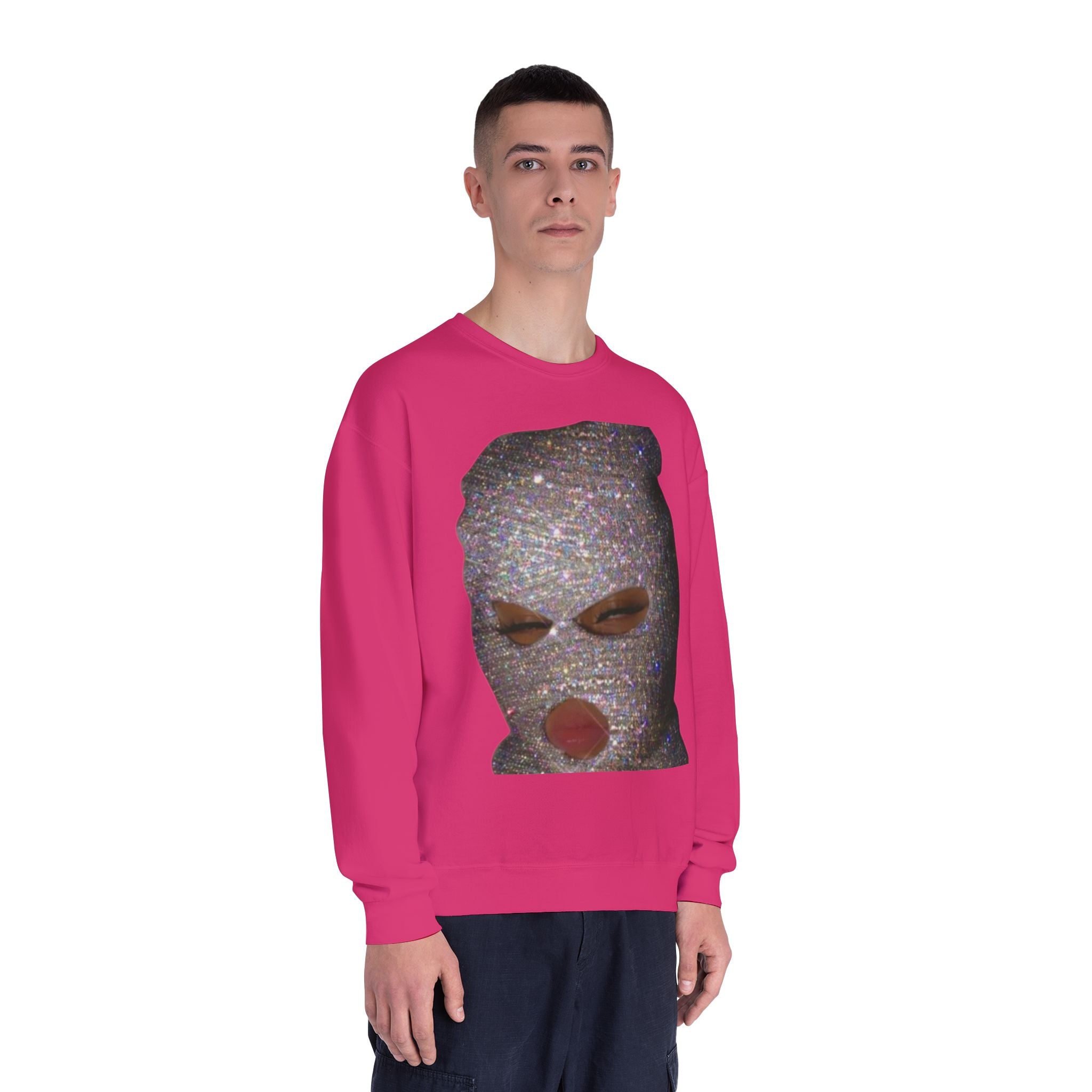 Glittery Crewneck Sweatshirt - Trendy Unisex Everyday Comfort