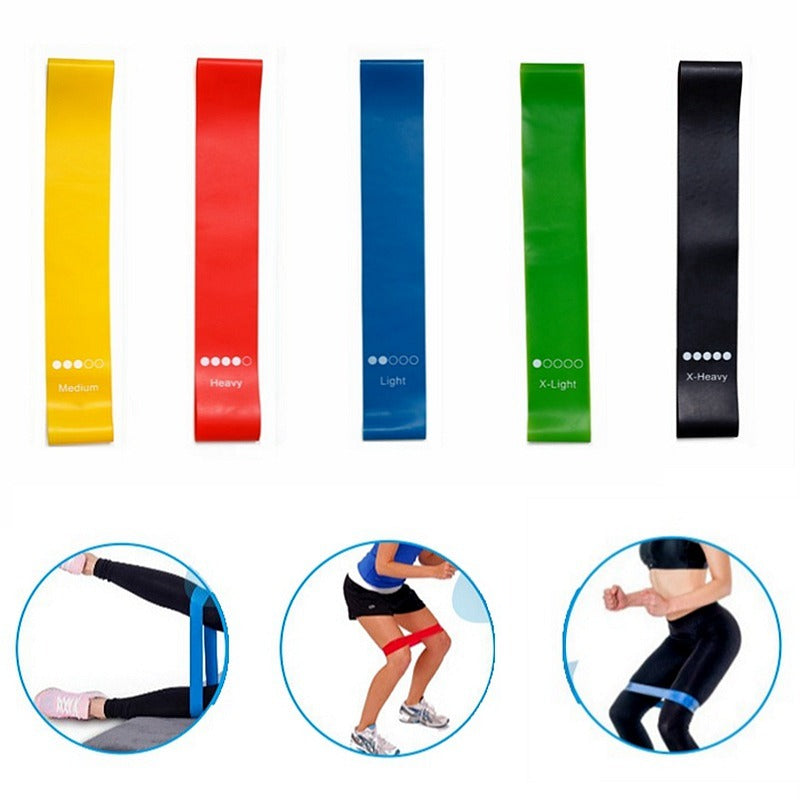 Yoga Resistance Bands Set - Pilates & Fitness Elastic Training Bands