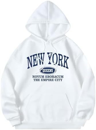 Unisex Letter Pattern Hoodie Pullover Sweater