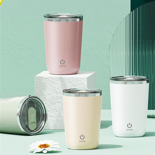 350ml Automatic Self-Stirring Mug - Electric Stainless Steel Mixing Cup