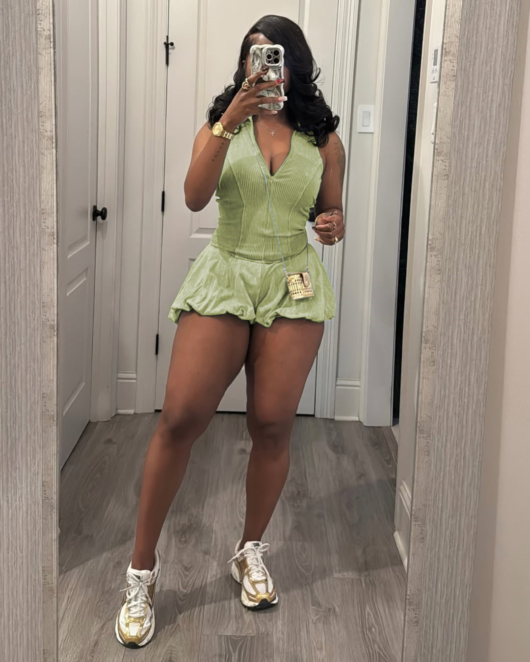 Women Casual Washed Sleeveless Romper