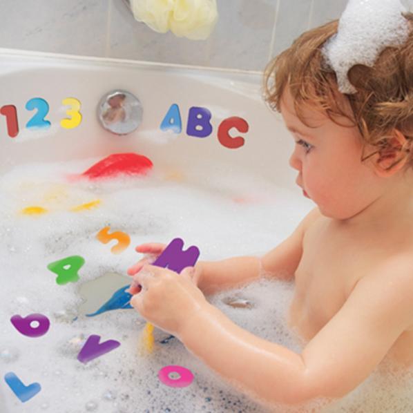 36-Piece Letters & Numbers Kids Bath Toy Set - Early Educational Learning Toy