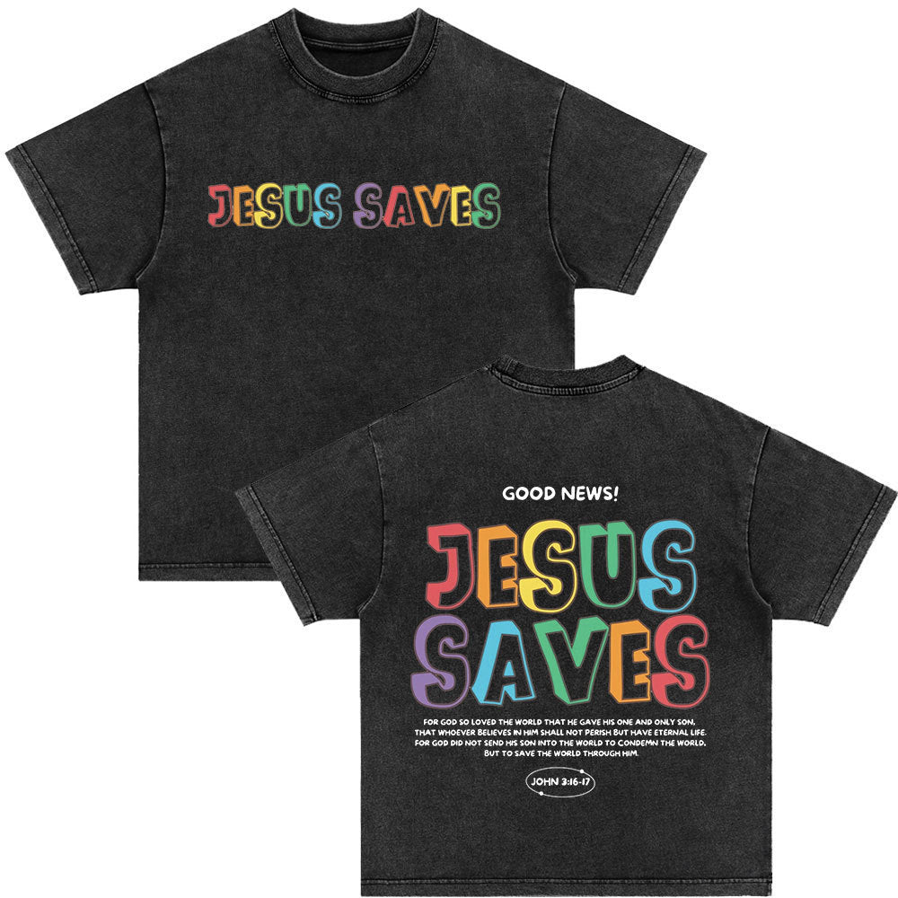 Bible Verse Retro Washed T-shirt