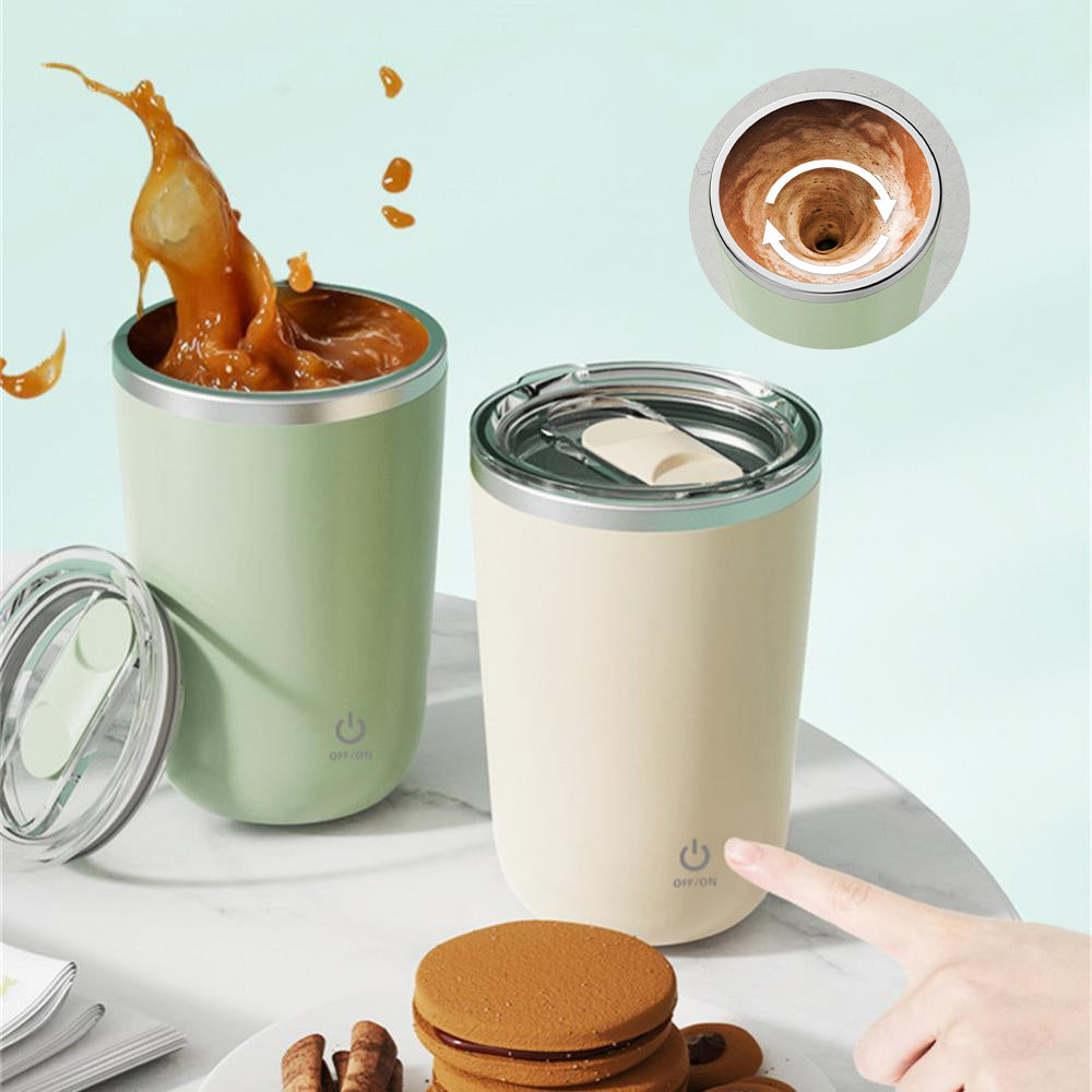 350ml Automatic Self-Stirring Mug - Electric Stainless Steel Mixing Cup