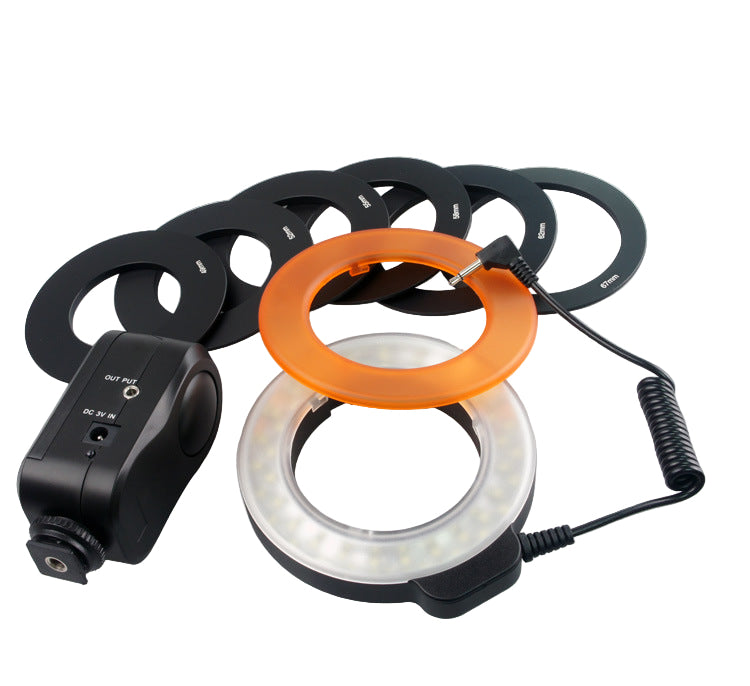 Professional W48 LED Ring Light - 360° USB Charging Photography Lamp