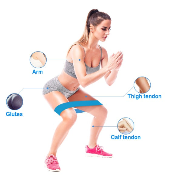 Booty Resistance Bands Set - Mini Elastic Bands for Gym, Yoga & Bodybuilding