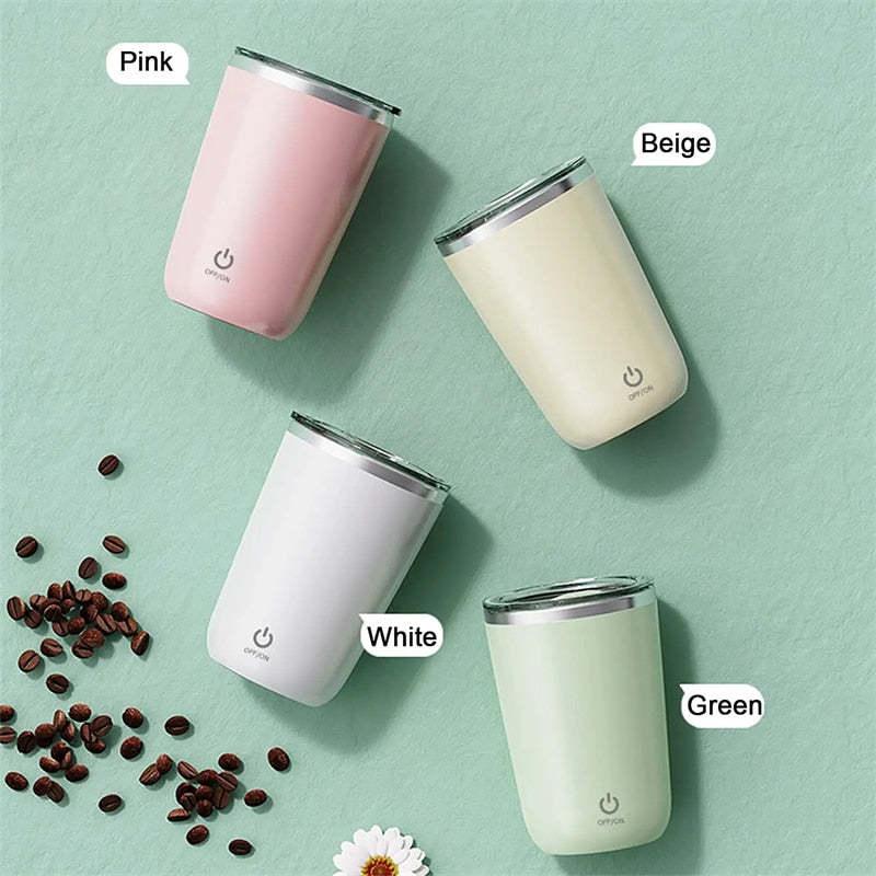 350ml Automatic Self-Stirring Mug - Electric Stainless Steel Mixing Cup