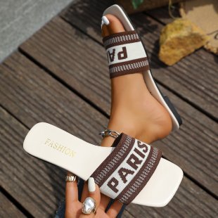 Plus Size Women Summer Casual Beach Slide Slippers