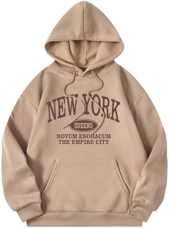 Unisex Letter Pattern Hoodie Pullover Sweater