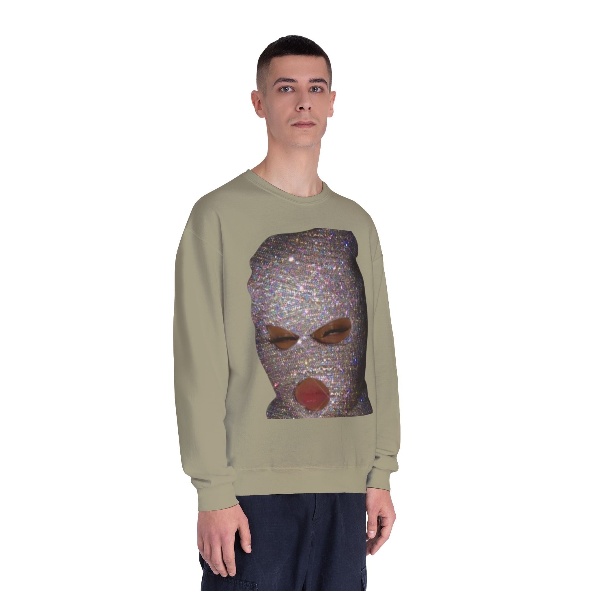 Glittery Crewneck Sweatshirt - Trendy Unisex Everyday Comfort
